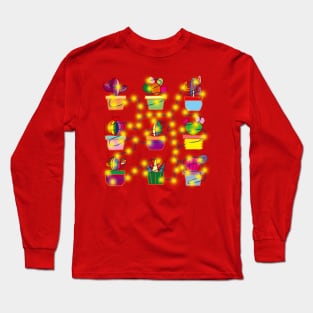 Christmas Cactus Long Sleeve T-Shirt